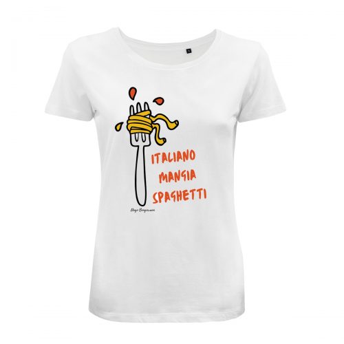Tshirt Donna "Mangiaspaghetti"